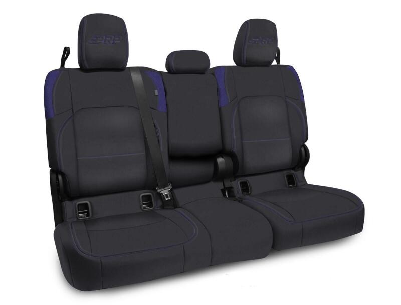 Jeep Gladiator JT Rear Bench Cover - PRP Seats - With Armrest - Black/Purple - `20-`27